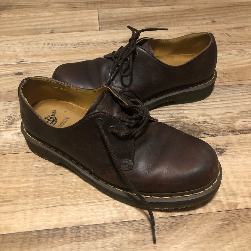 Dr. Martens Dark Brown Leather Oxfords